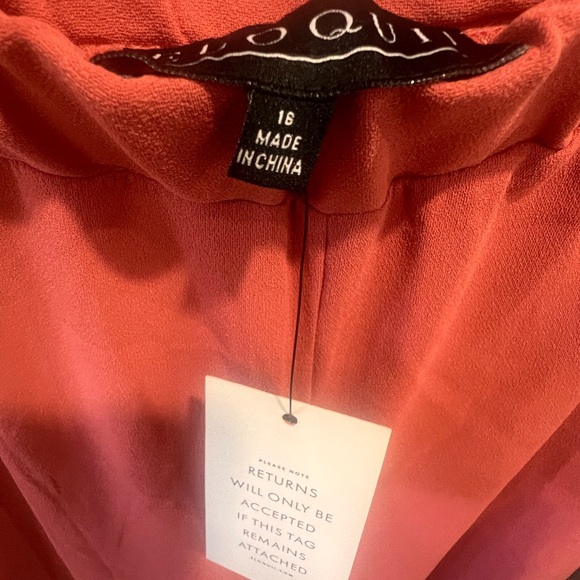 NWT Eloquii Vibrant Rose/Coral-ish Women's Joggers - Picture 4 of 6